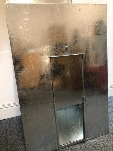 Galvanised steel coal bunker - galvanised,